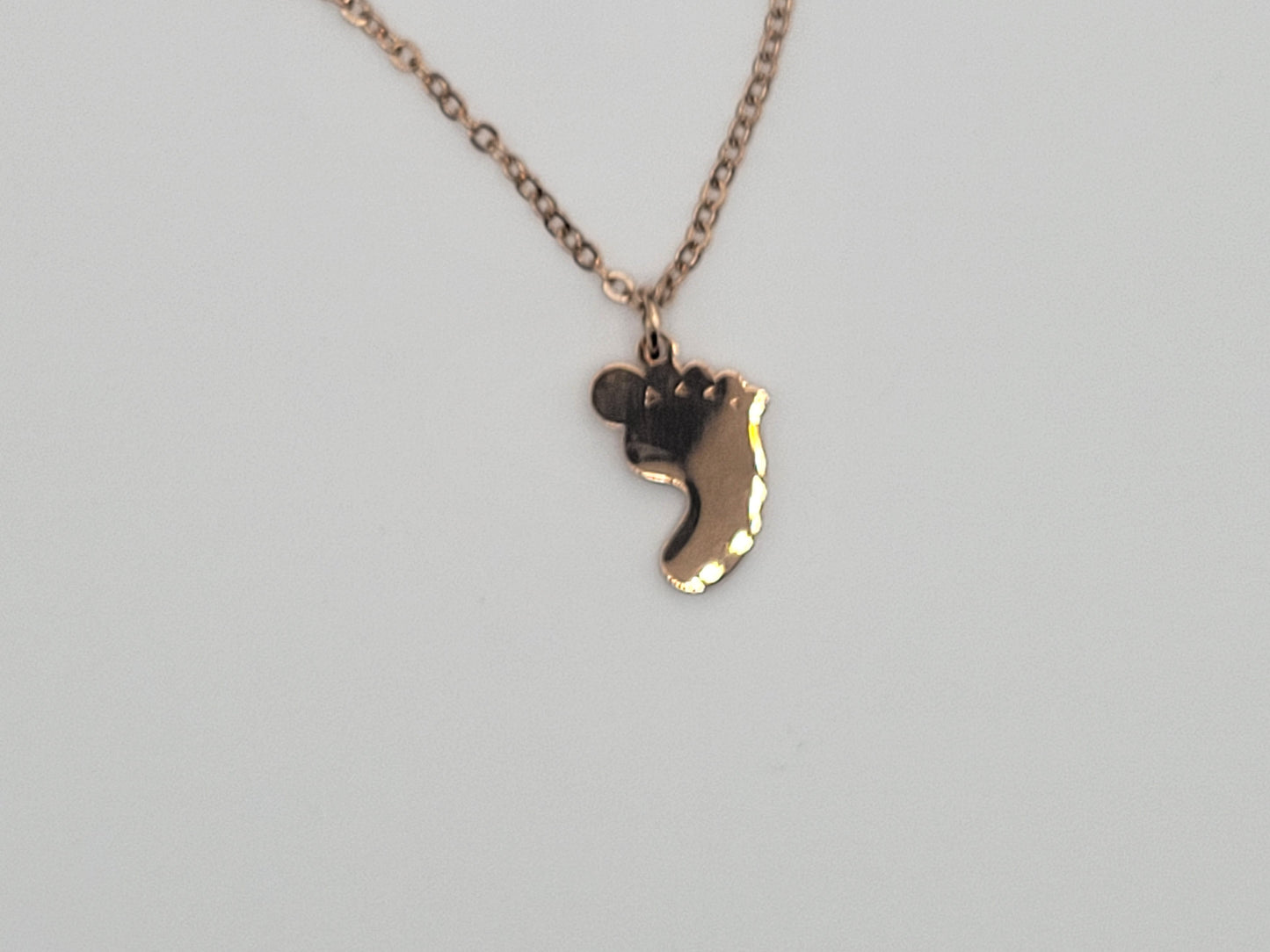 Custom Baby Footprint Necklace