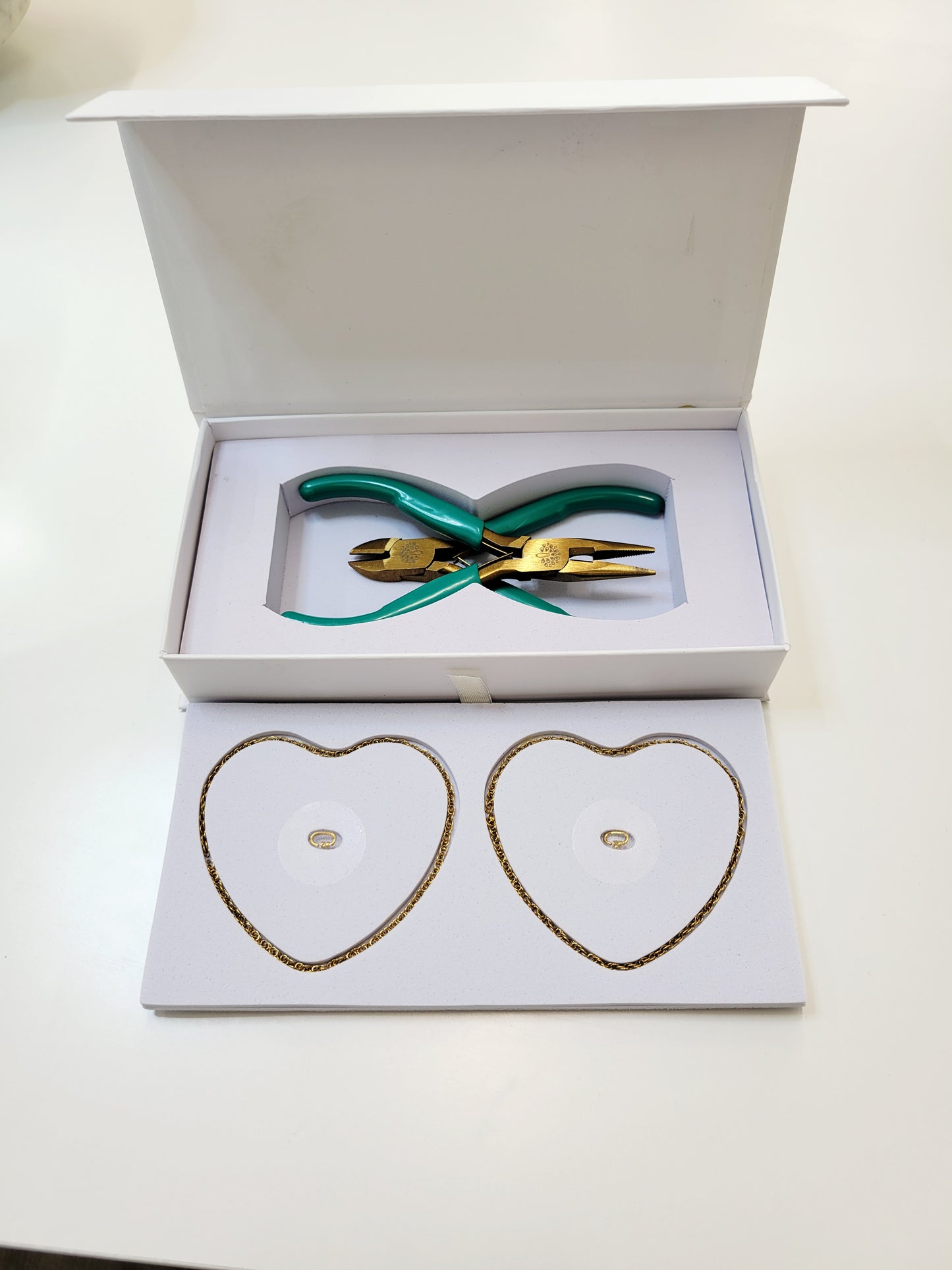 Kit de joyería permanente Forever Link DIY: oro y plata de 18 quilates