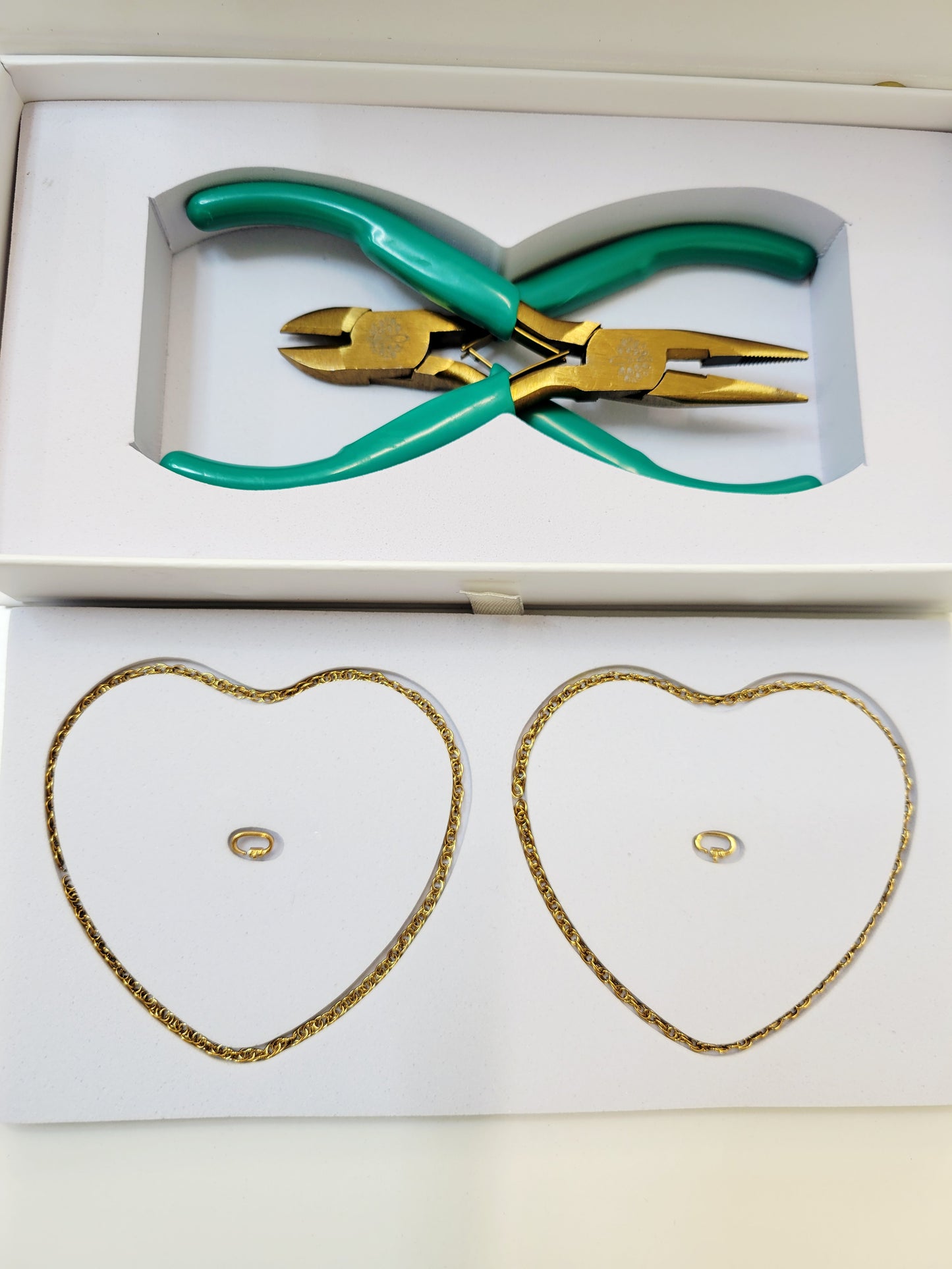 Kit de joyería permanente Forever Link DIY: oro y plata de 18 quilates