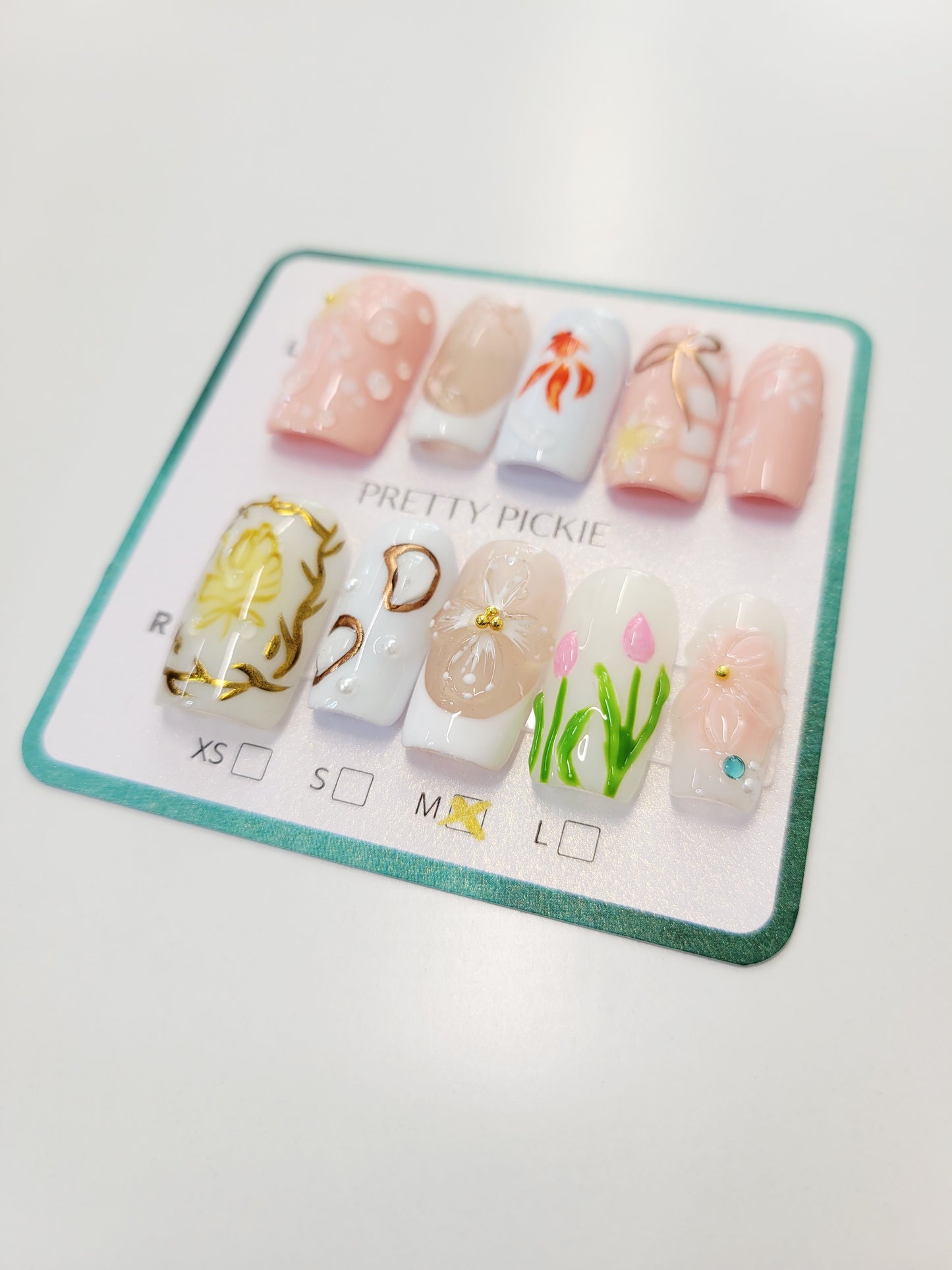 Garden Koi Blossom Press-On Nails