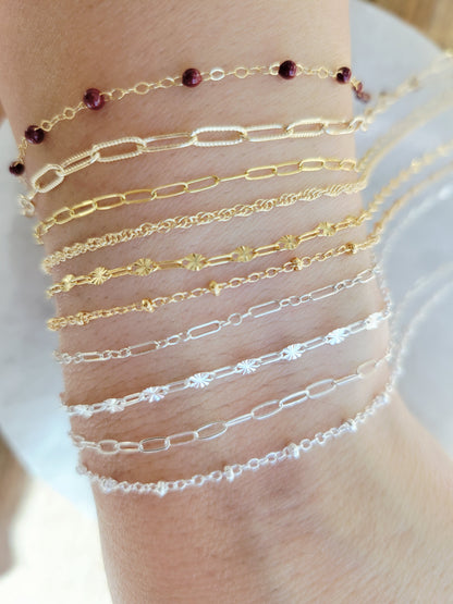 Permanent Jewelry Chain Starter Kit | 10 Curated Chains in 14K Gold Filled & Sterling Silver