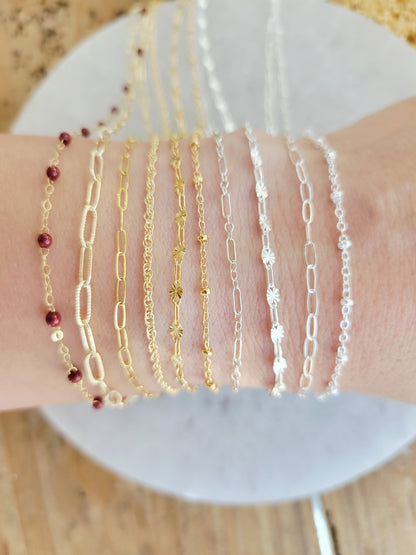 Permanent Jewelry Chain Starter Kit | 10 Curated Chains in 14K Gold Filled & Sterling Silver