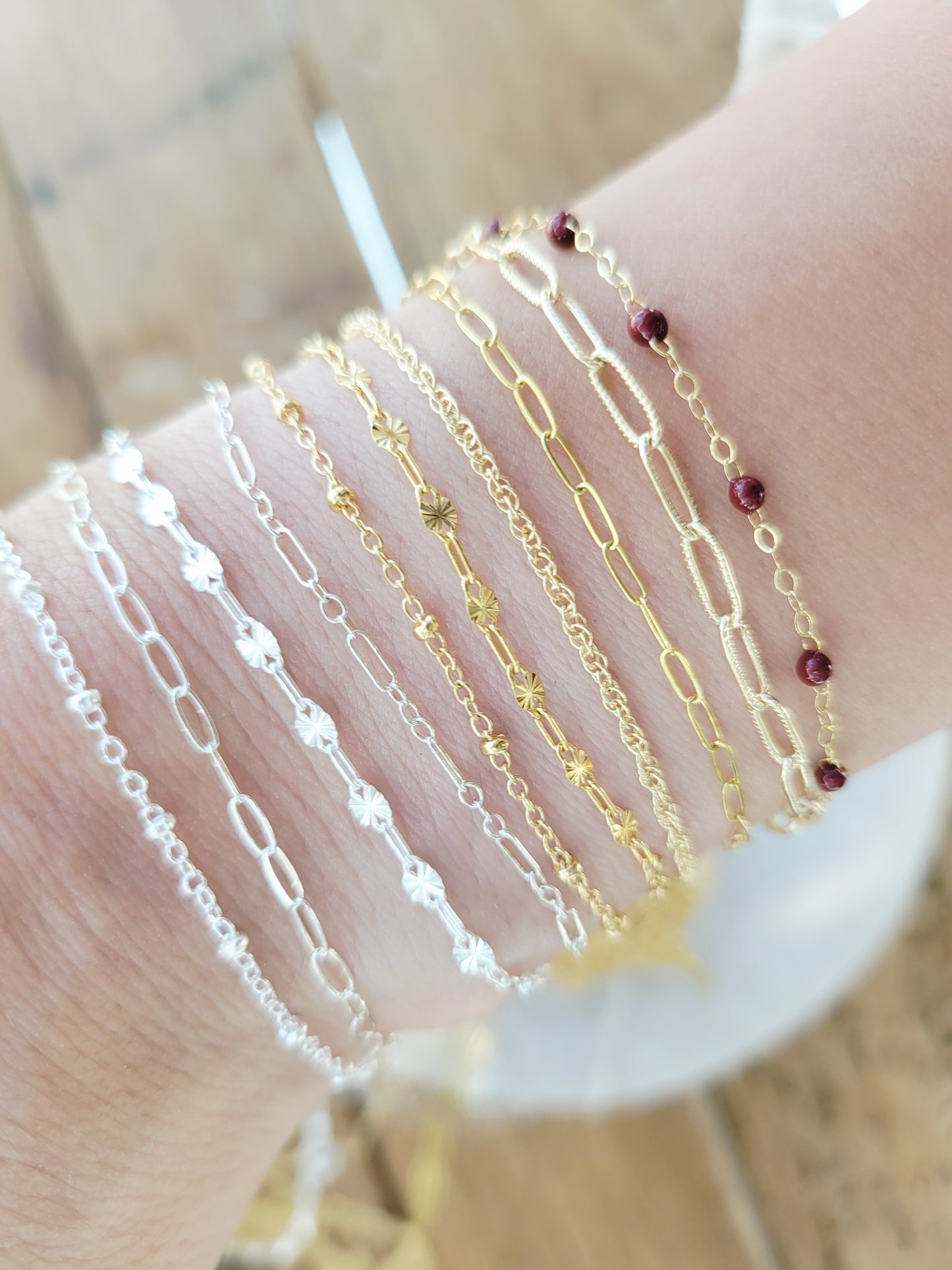 Permanent Jewelry Chain Starter Kit | 10 Curated Chains in 14K Gold Filled & Sterling Silver