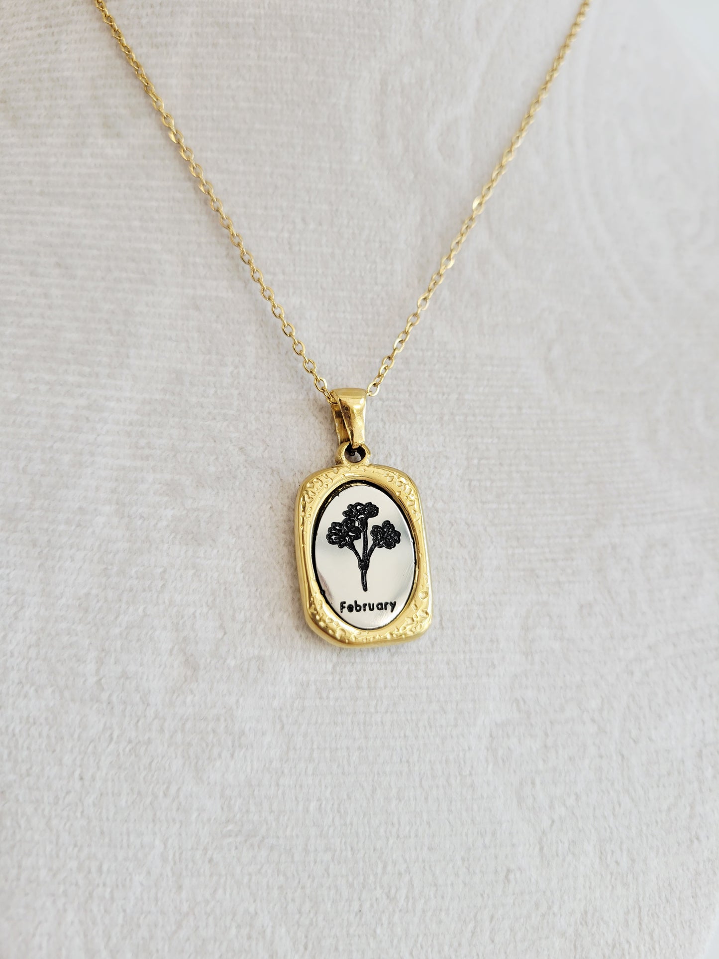 Birth Flower Necklace – Choose Your Birth Month