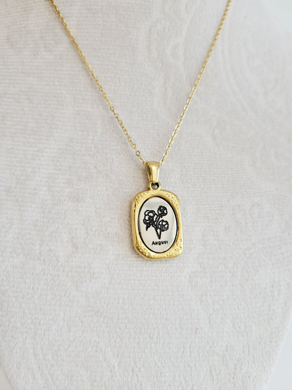 Birth Flower Necklace – Choose Your Birth Month