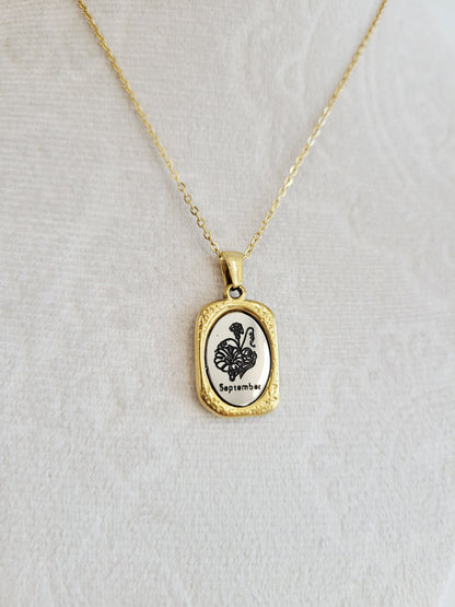 Birth Flower Necklace – Choose Your Birth Month