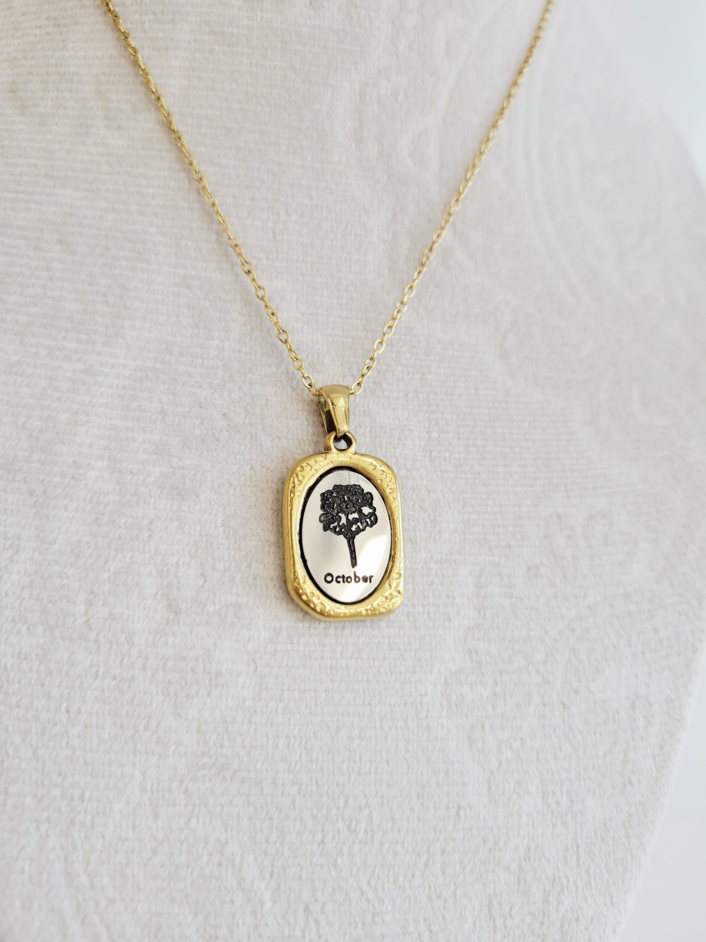 Birth Flower Necklace – Choose Your Birth Month