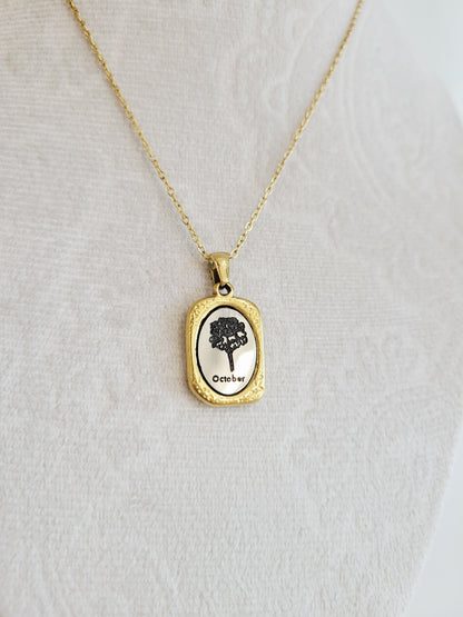 Birth Flower Necklace – Choose Your Birth Month