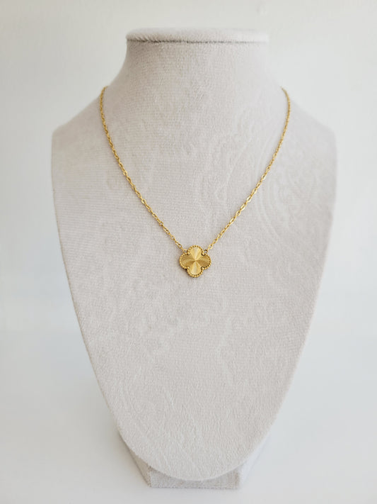 Soleil Lucky Clover Pendant Necklace