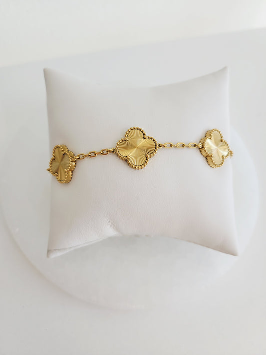 Soleil Lucky Clover Station Bracelet
