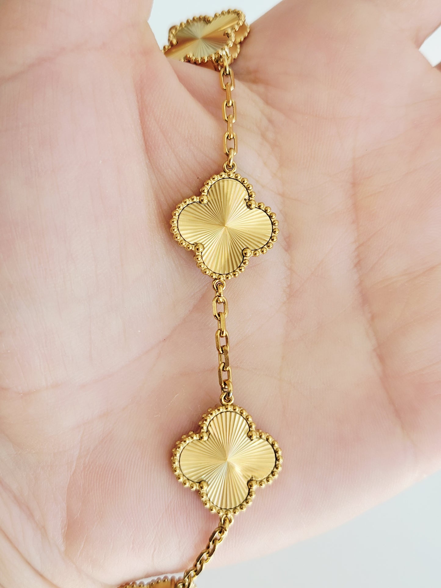 Soleil Lucky Clover Station Bracelet