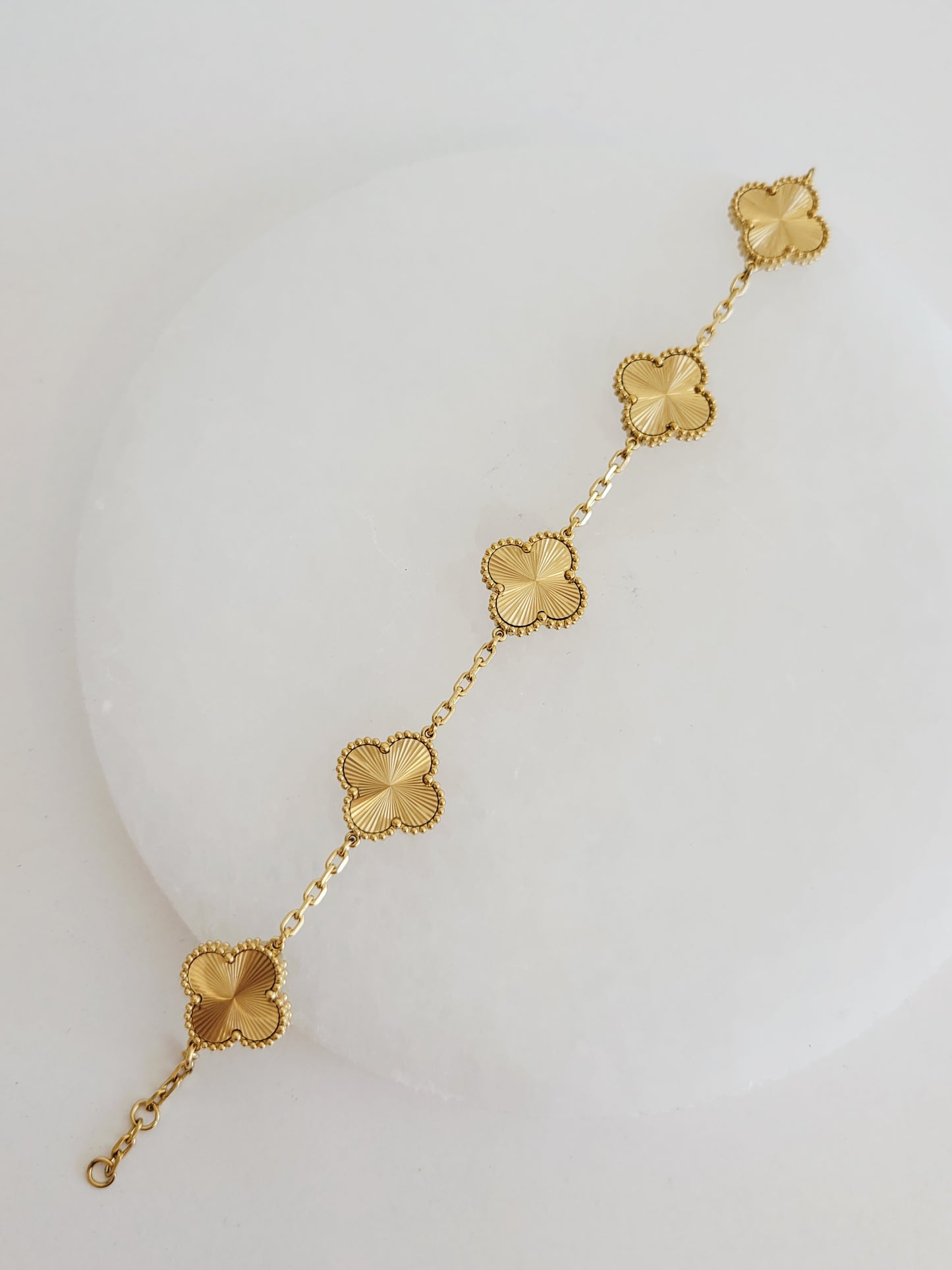 Soleil Lucky Clover Station Bracelet