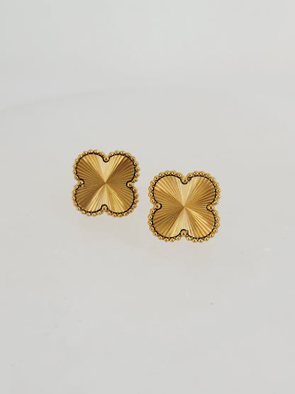 Soleil Lucky Clover Stud Earrings