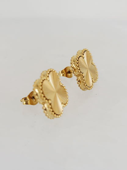 Soleil Lucky Clover Stud Earrings