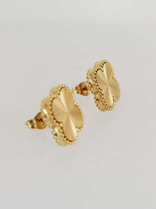 Soleil Lucky Clover Stud Earrings