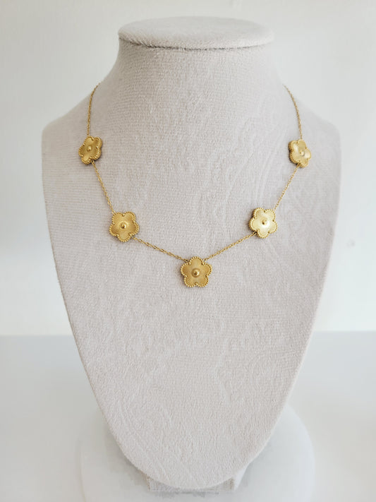 Aurelia Golden Bloom Station Necklace