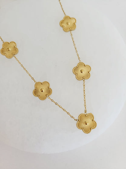 Aurelia Golden Bloom Station Necklace