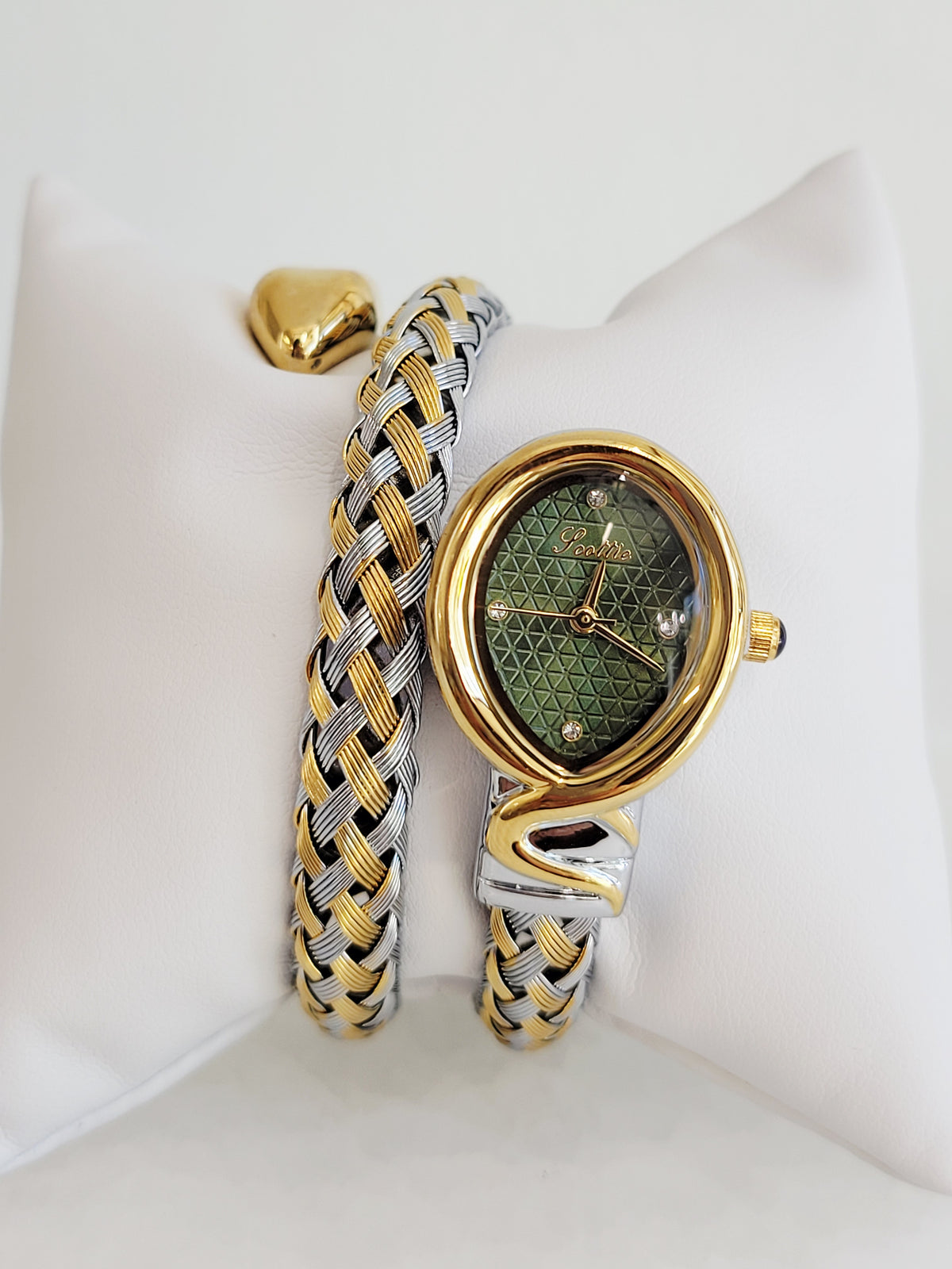 Vintage Woven Oval Bracelet Watch