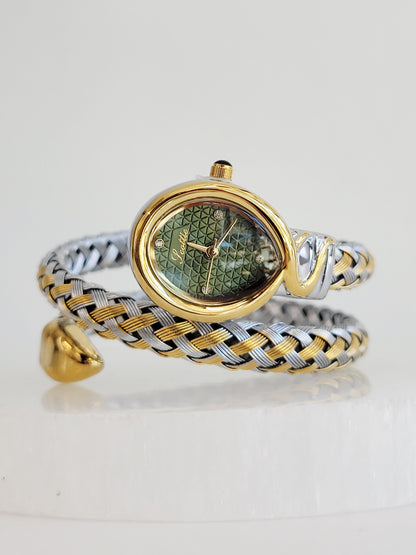 Vintage Woven Oval Bracelet Watch