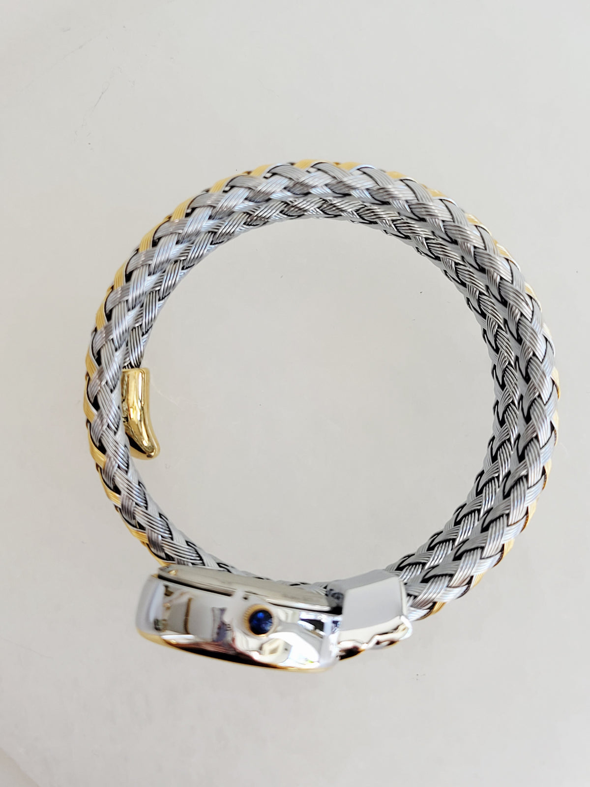 Vintage Woven Oval Bracelet Watch