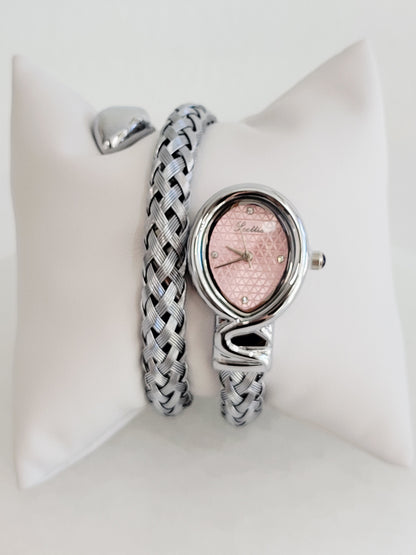 Vintage Woven Oval Bracelet Watch