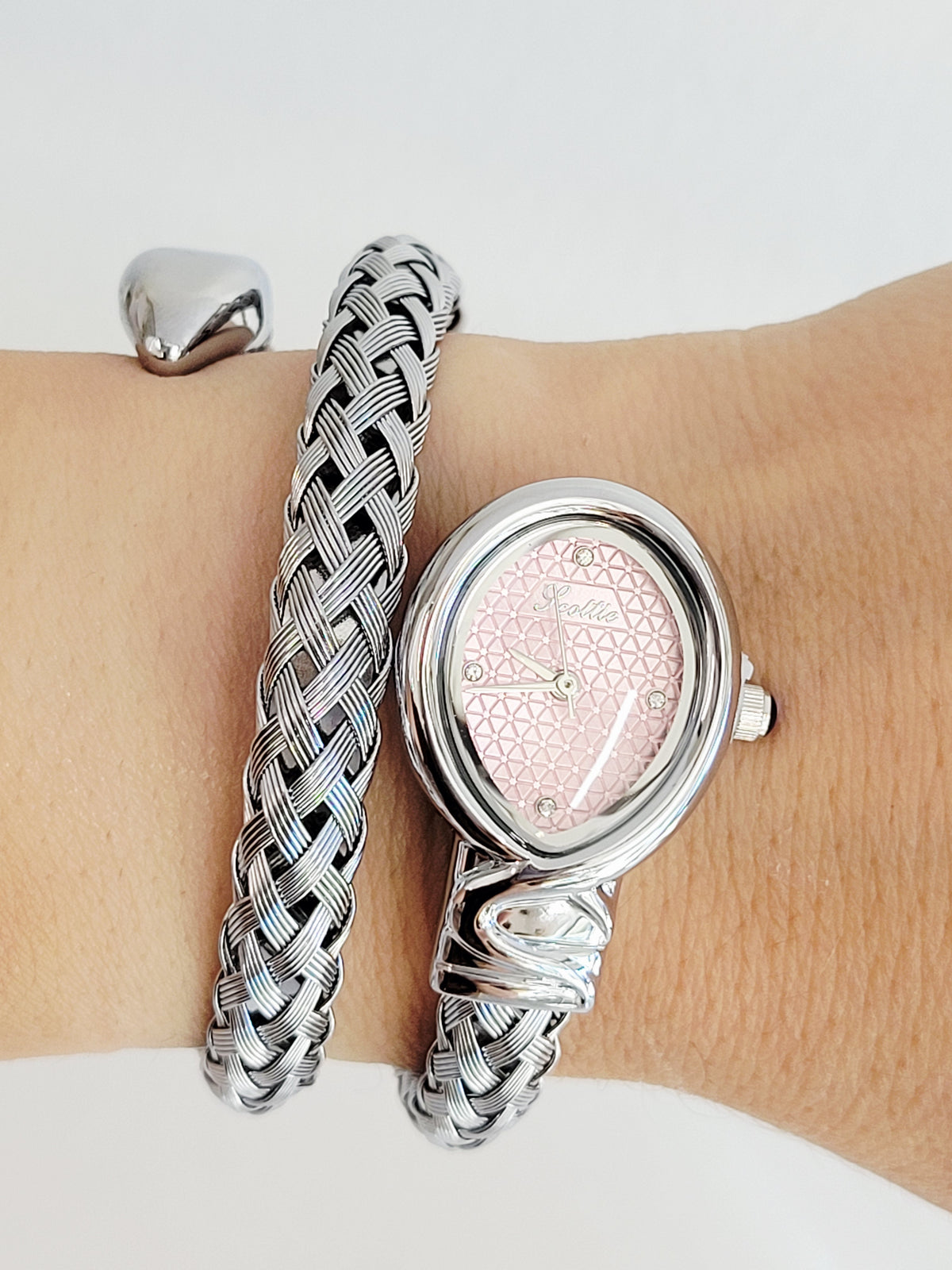 Vintage Woven Oval Bracelet Watch