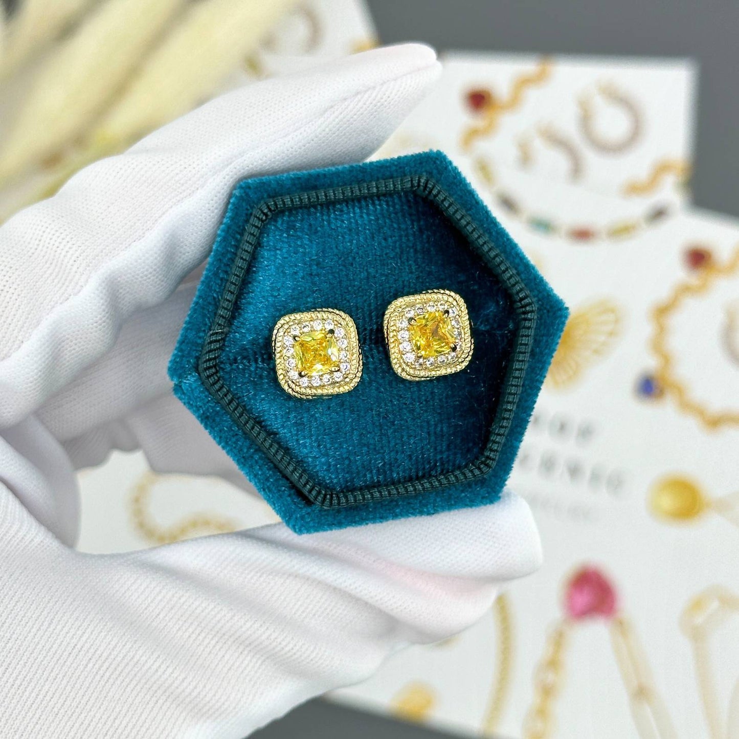 18K gold plated Stainless steel earrings,