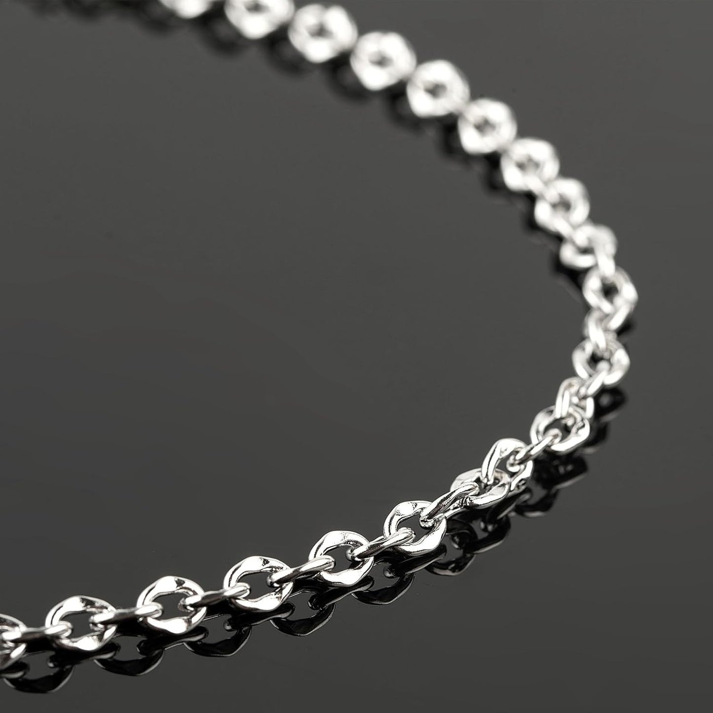 Silver Steel Link Chain