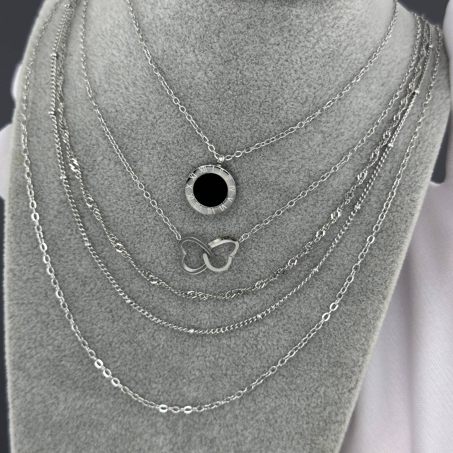 Contemporary Chain Necklace in Stainless Steel