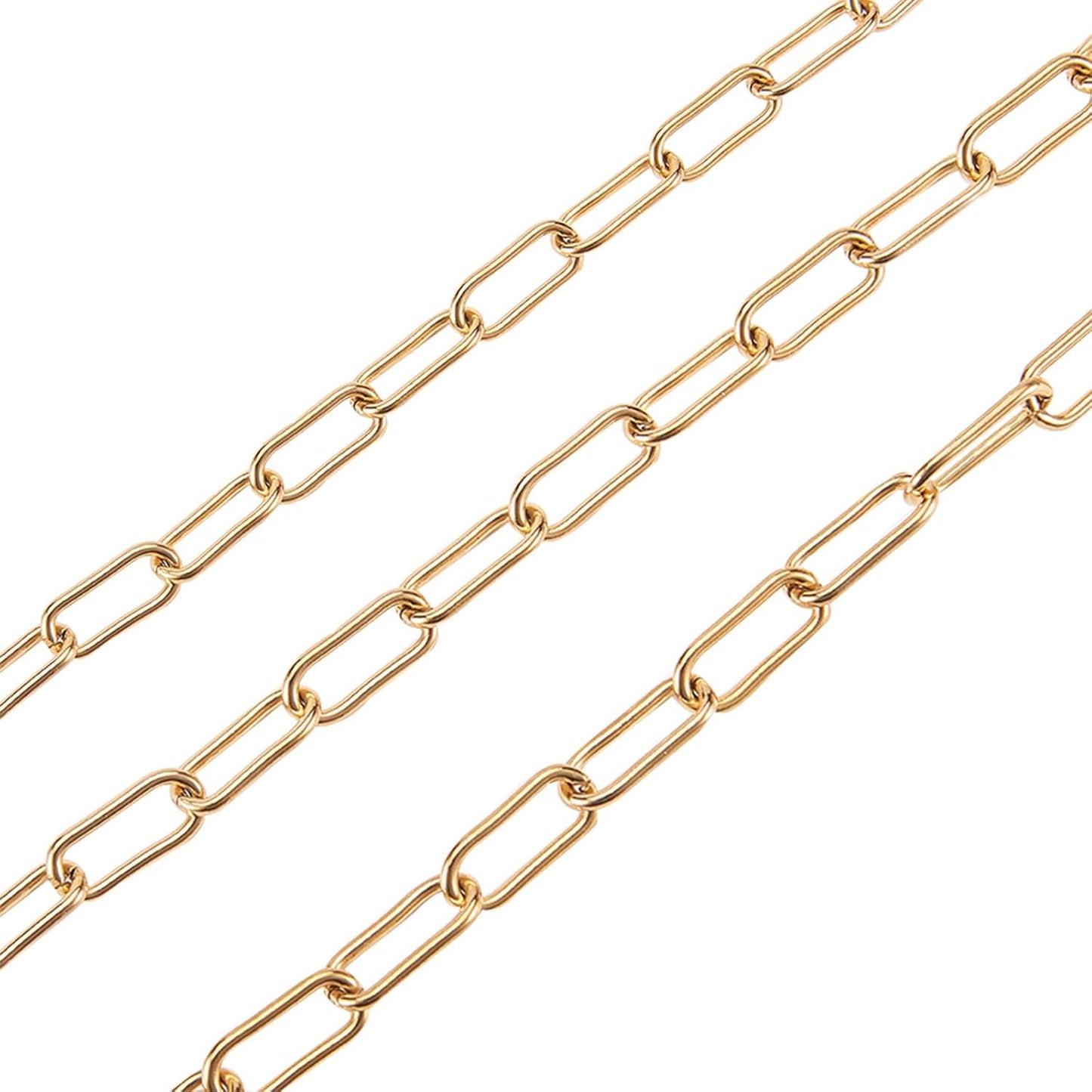 Gold Chunky Paperclip Chain