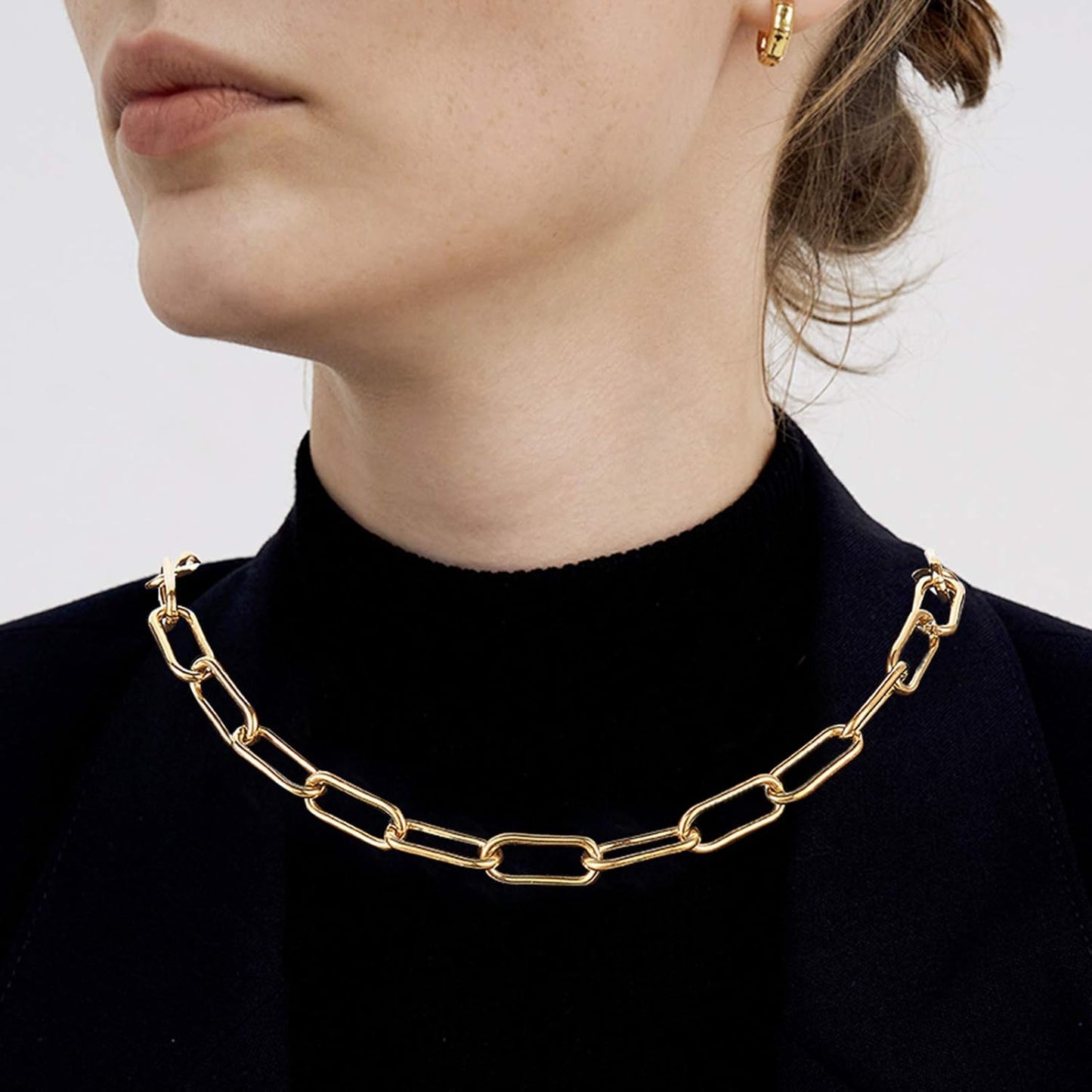 Gold Chunky Paperclip Chain