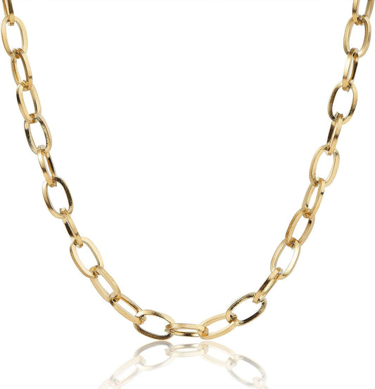 Gold Classic Oval Chain