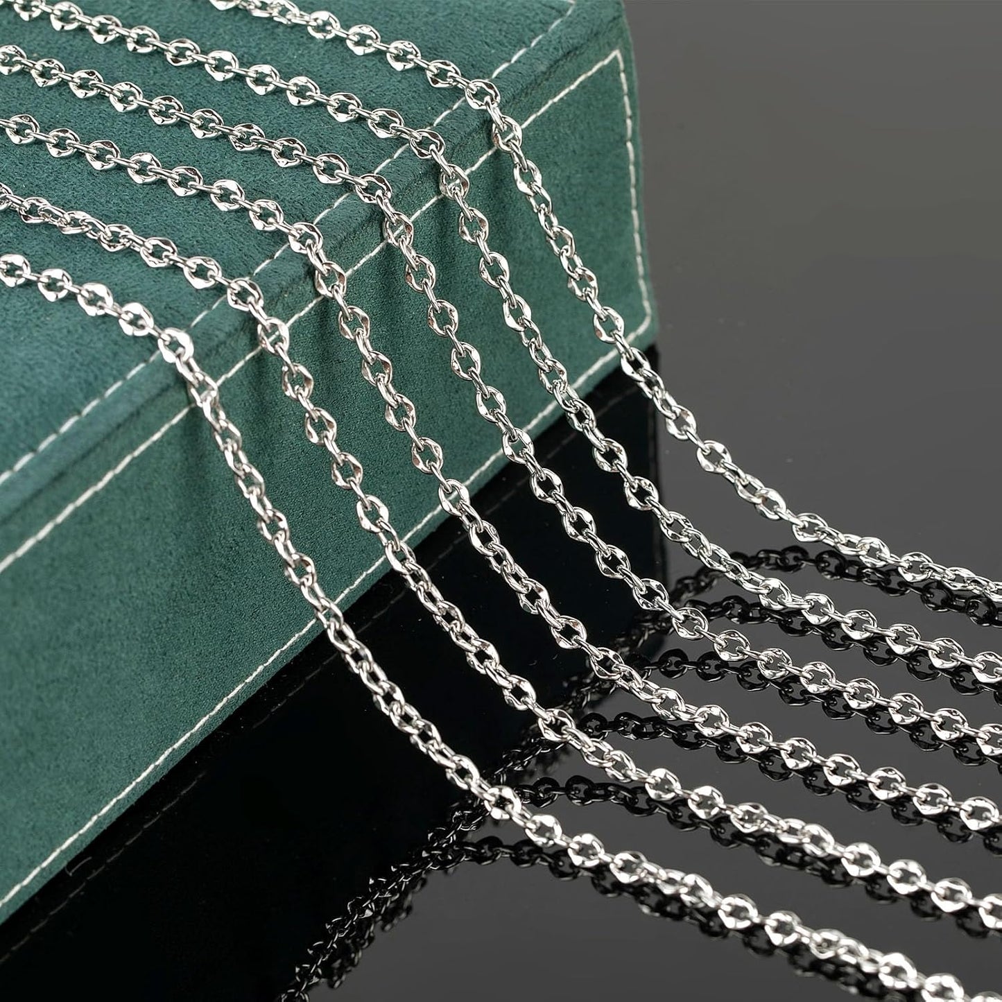 Silver Steel Link Chain