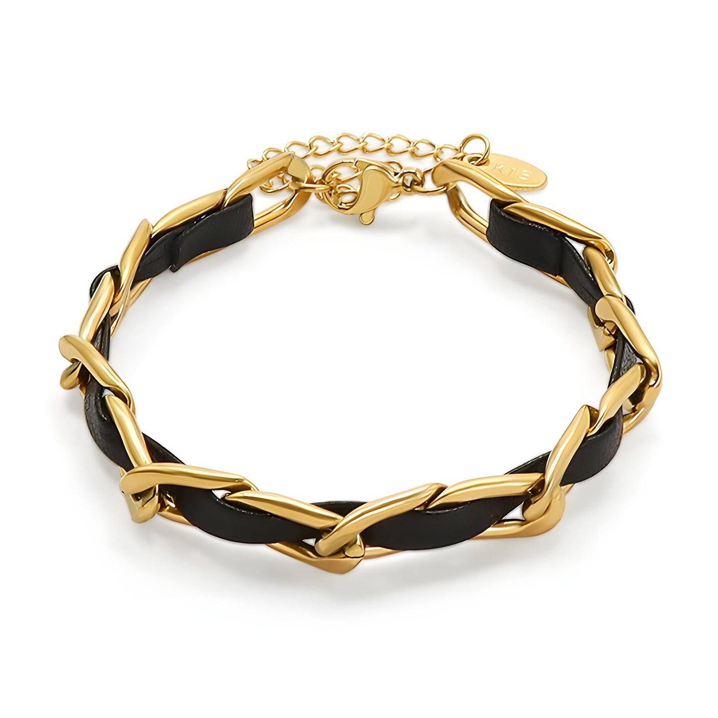 Classic Chain Bracelet in 18K Gold Plated Steel