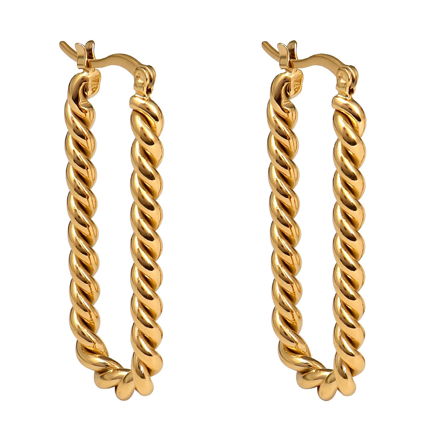 18K gold plated Stainless steel earrings,