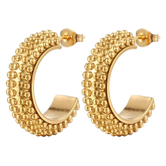 18K gold plated Stainless steel earrings,