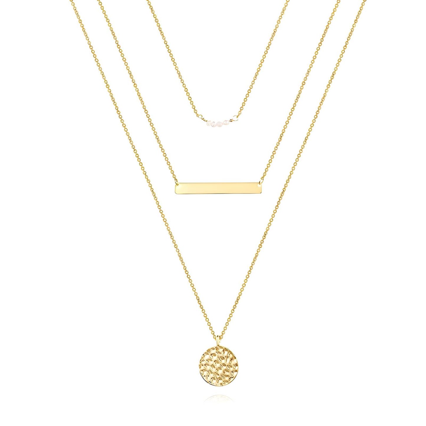 Classic Chain Necklace in 18K Gold Plated Steel