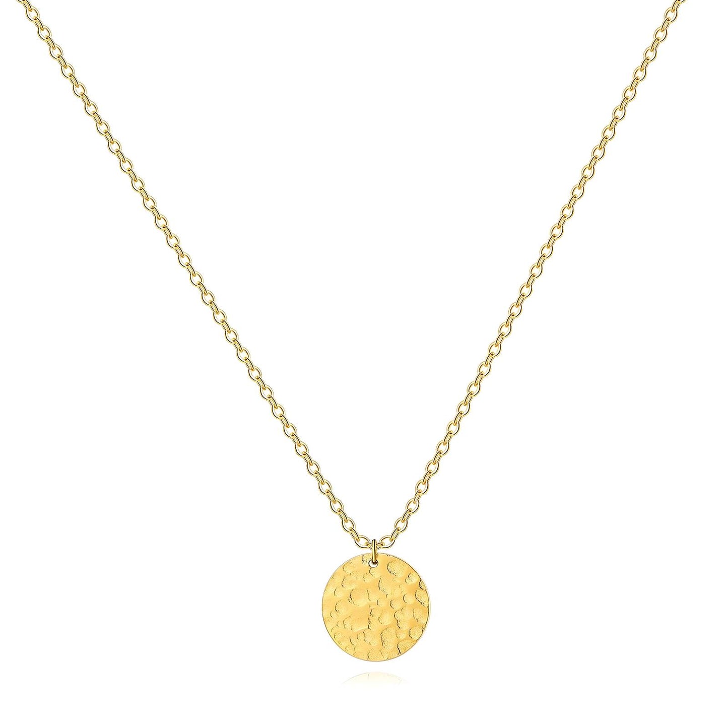 Contemporary Chain Necklace in 18K Gold Plated Steel