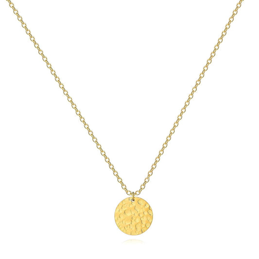 Contemporary Chain Necklace in 18K Gold Plated Steel