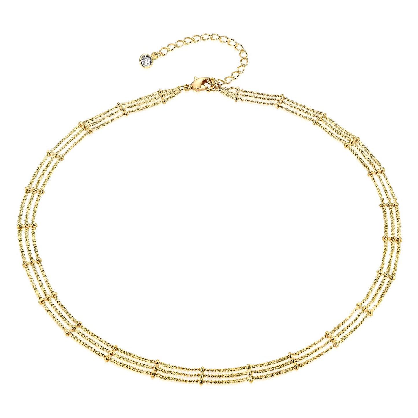 Classic Chain Necklace in 18K Gold Plated Steel