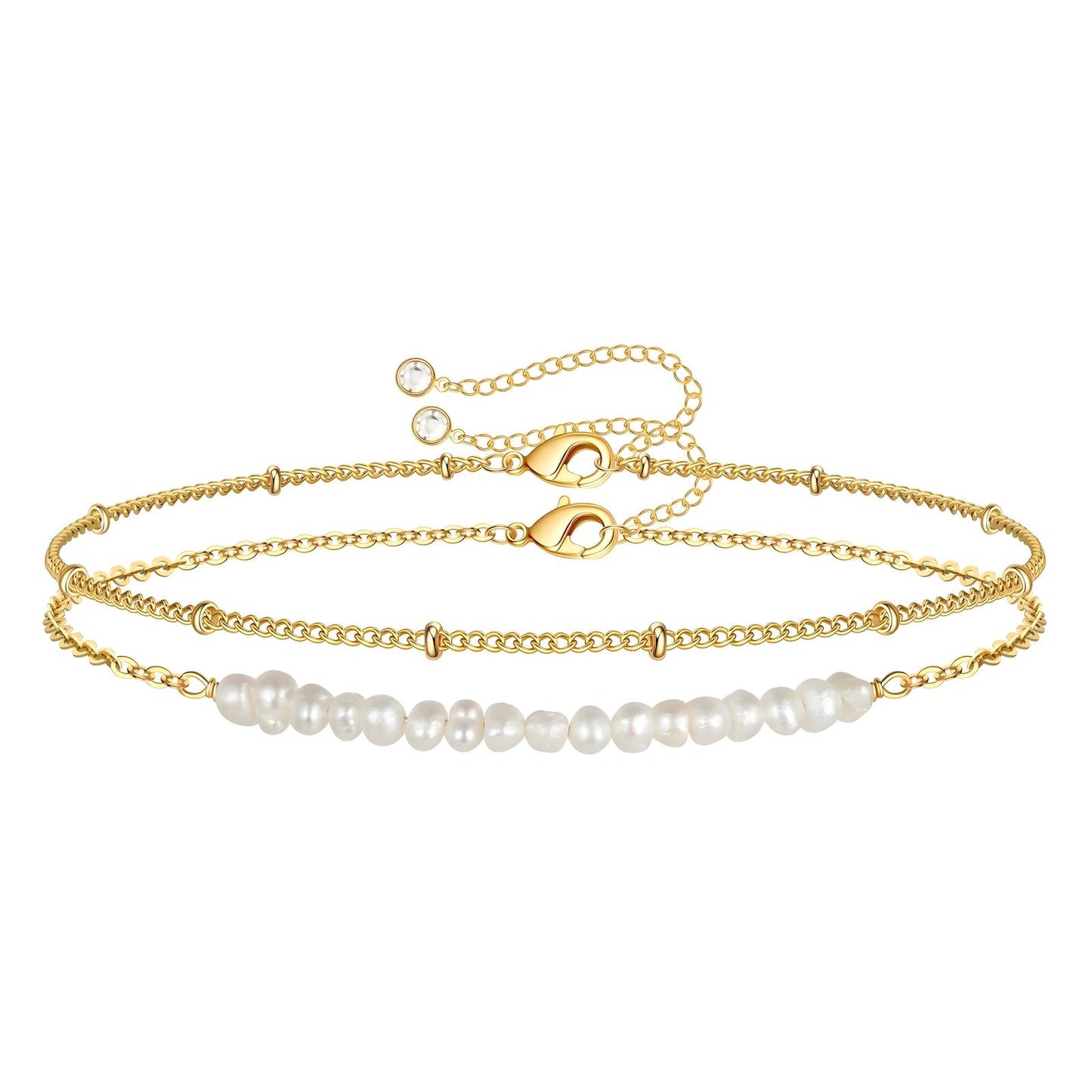 Modern Chain Bracelet in 18K Gold Plated Steel