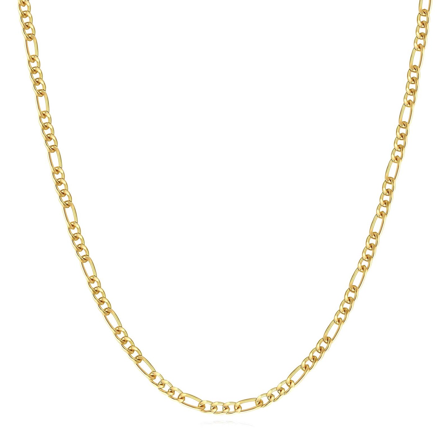 Modern Chain Necklace in 18K Gold Plated Steel