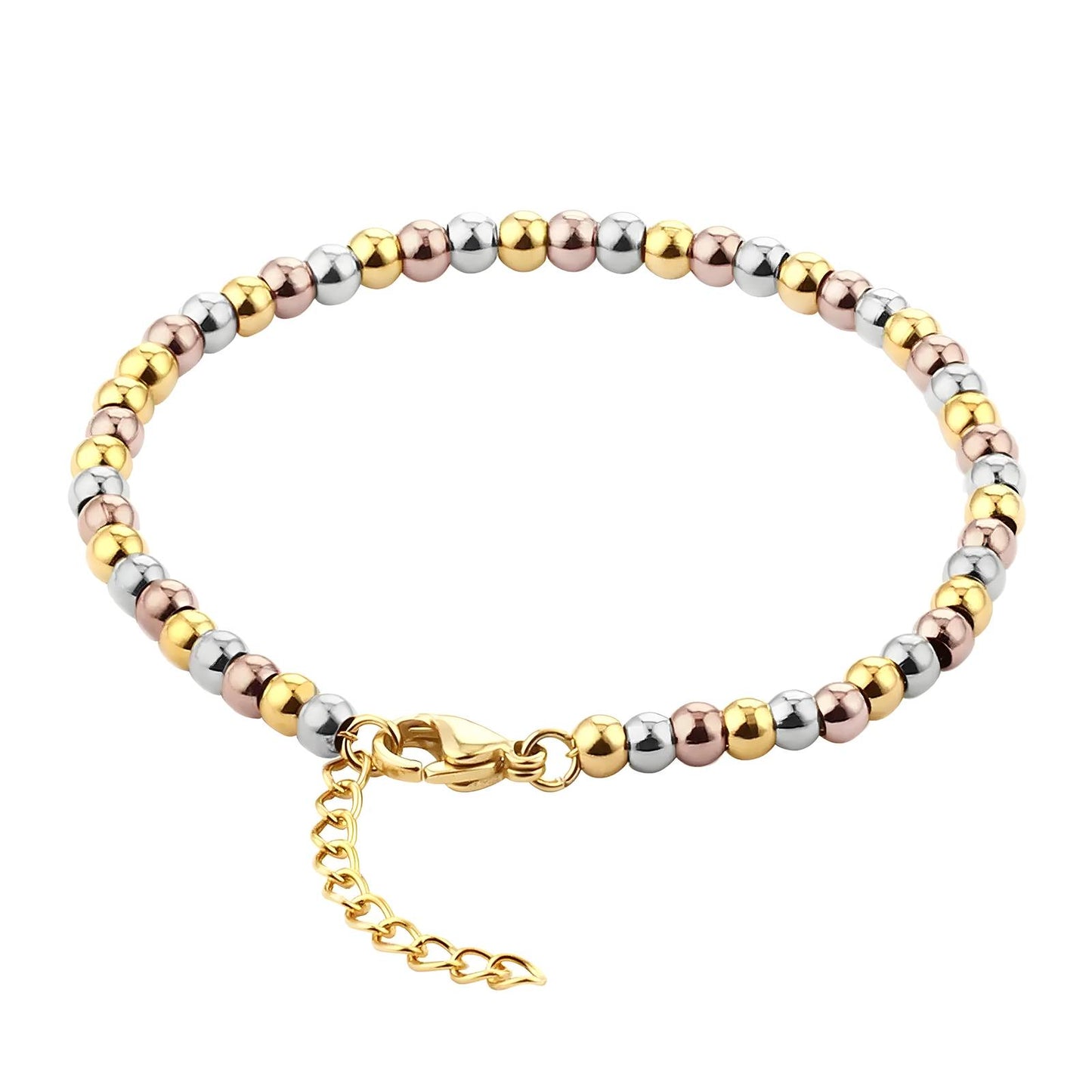 Modern Chain Bracelet in 18K Gold Plated Steel