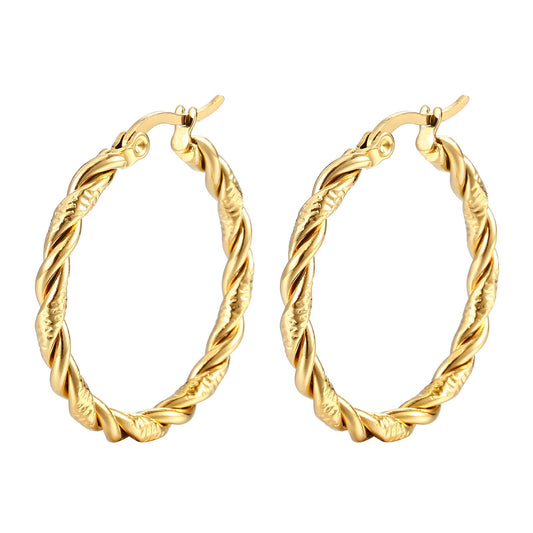 18K gold plated Stainless steel earrings,