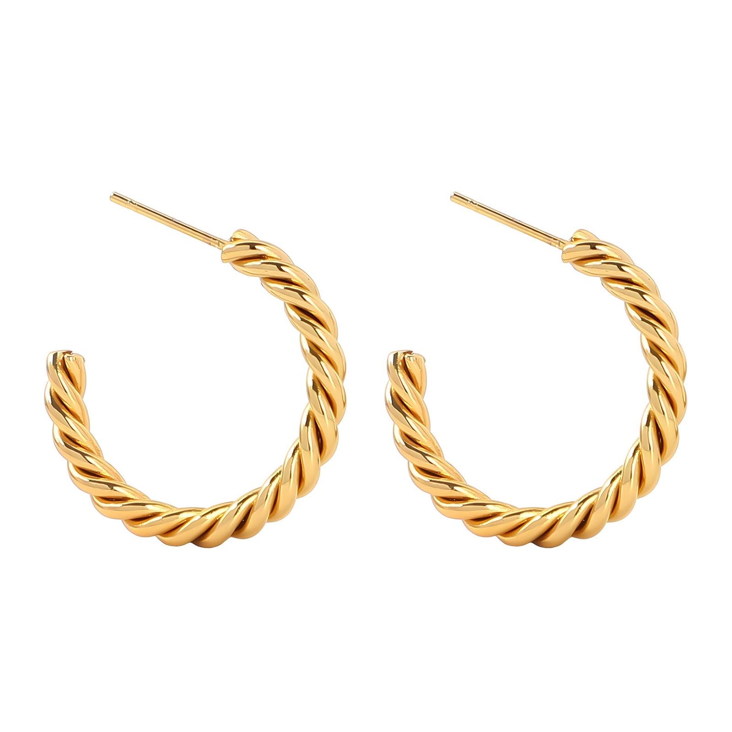 18K gold plated Stainless steel earrings,