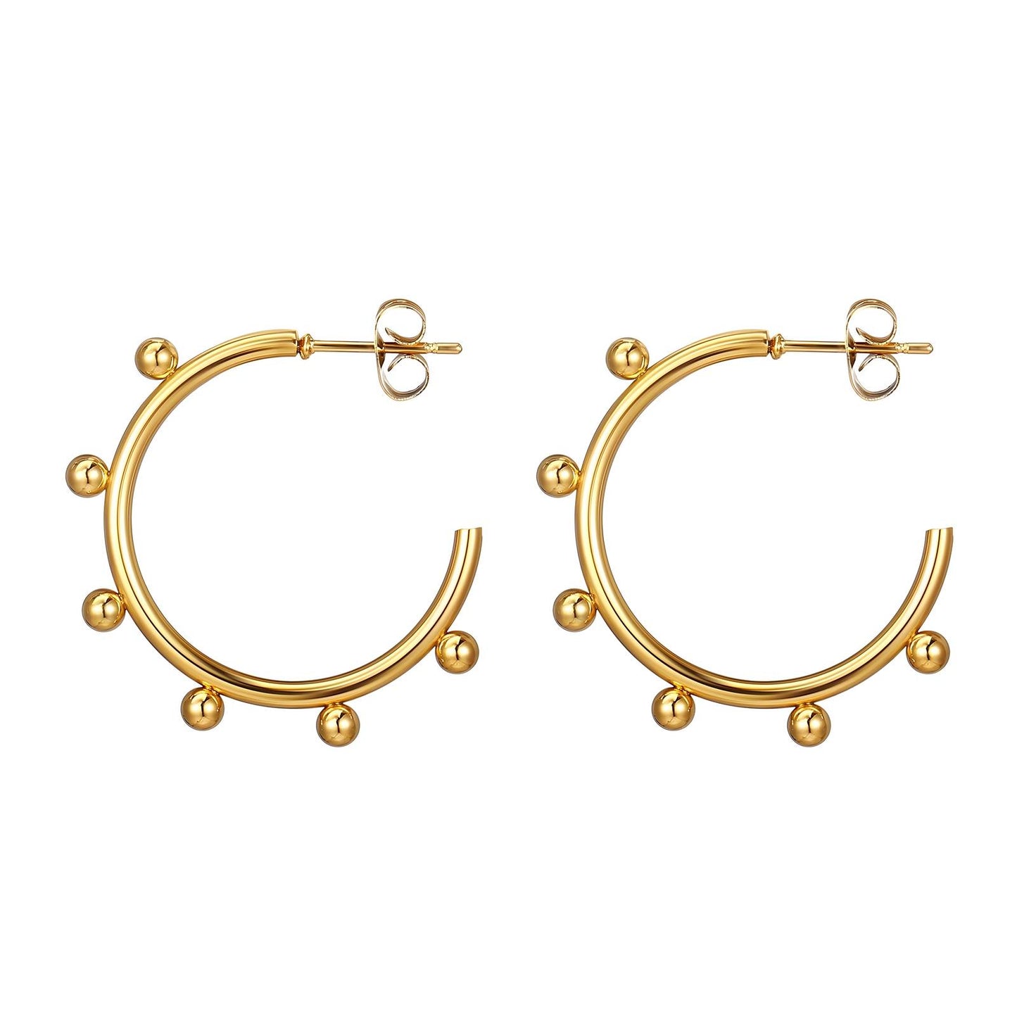 18K gold plated Stainless steel earrings,