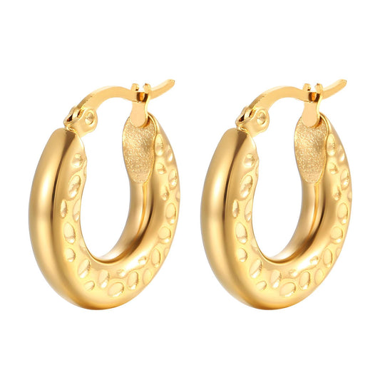 18K gold plated Stainless steel earrings,