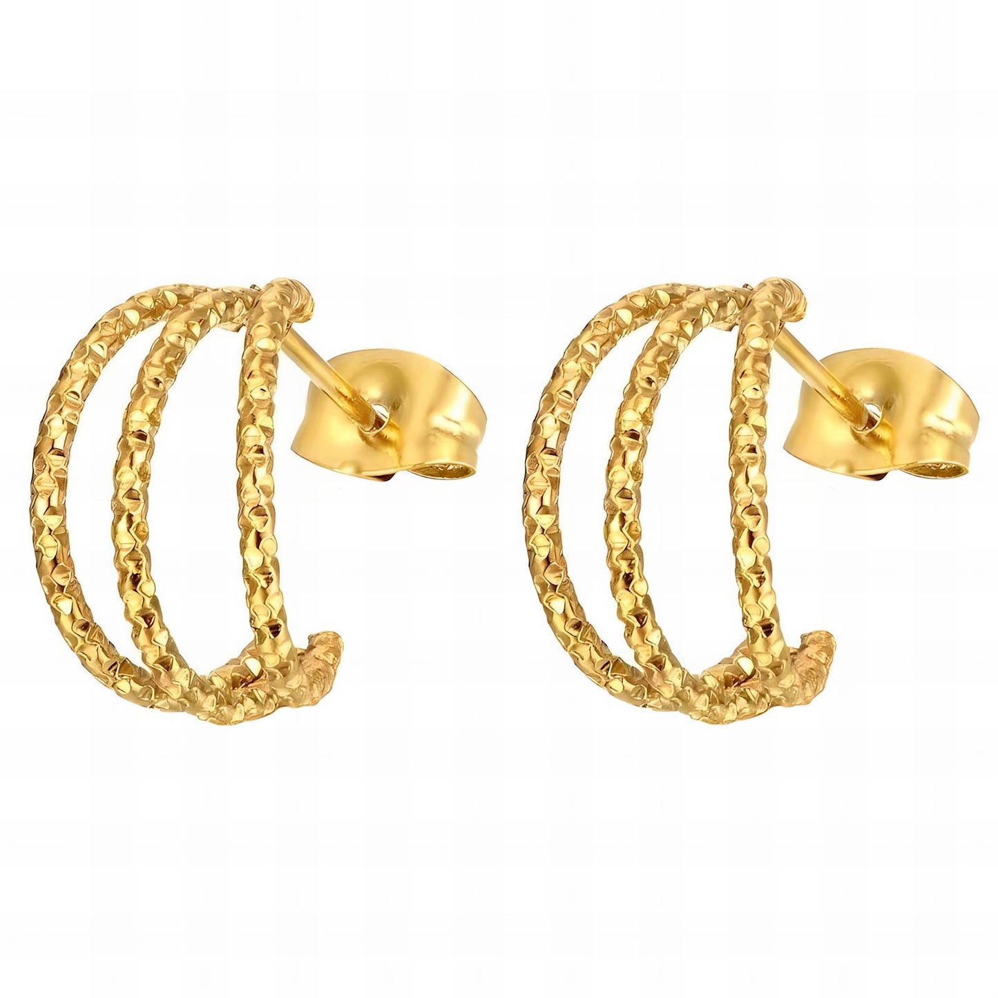 18K gold plated Stainless steel earrings,