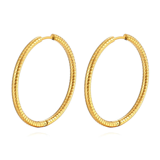 18K gold plated Stainless steel earrings,