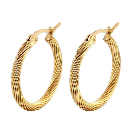 18K gold plated Stainless steel earrings,